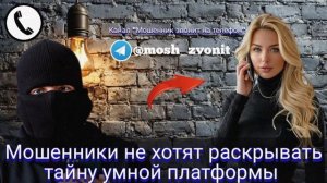 Мошенники не хотят раскрывать тайну умной платформы