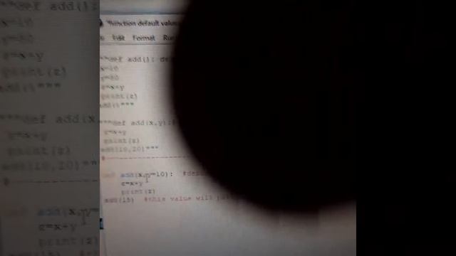 Function with default argument