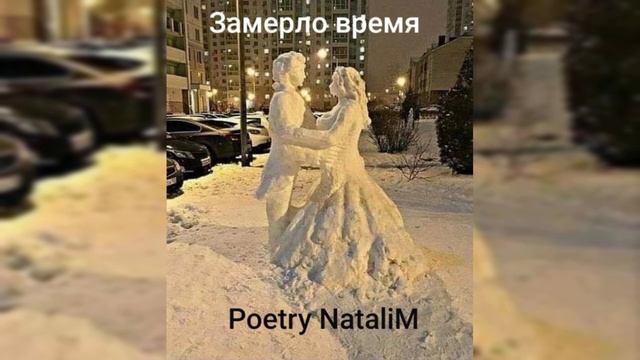 Пара из снега... Стих ,,Замерло время..."