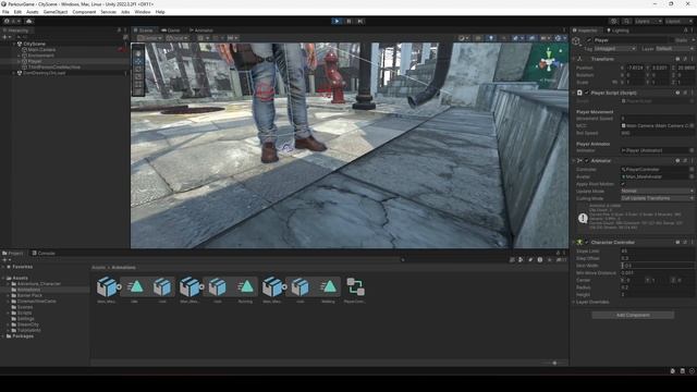 Unity Collision | Unity Gravity | Dynamic Parkour System Unity 3d Game Development Tutorial 13