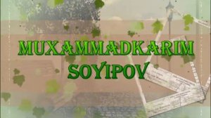 МУХАММАДКАРИМ СОЙИПОВ. АЙБ ЭТМАНГ. "РЕТРО АРХИВ"