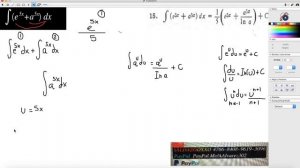 INTEGRAL NO. 15 GRANVILE PÁG 241 INTEGRAL EXPONENCIAL UTILIZANDO LA FÓRMULA DE e^u y a^u