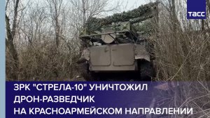 ЗРК "Стрела-10" уничтожил дрон-разведчик на красноармейском направлении