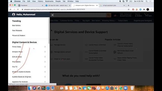 Amazon Virtual Assistant | Account | Amazon | Muhammad Dawood