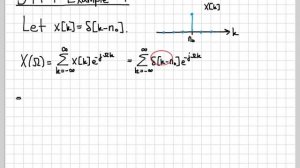 Discrete-Time Fourier Transform of Impulse - Example 01