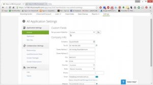 Setting Company Address