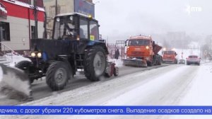 За время снегопада в Свердловской области выпало до девяти сантиметров снега