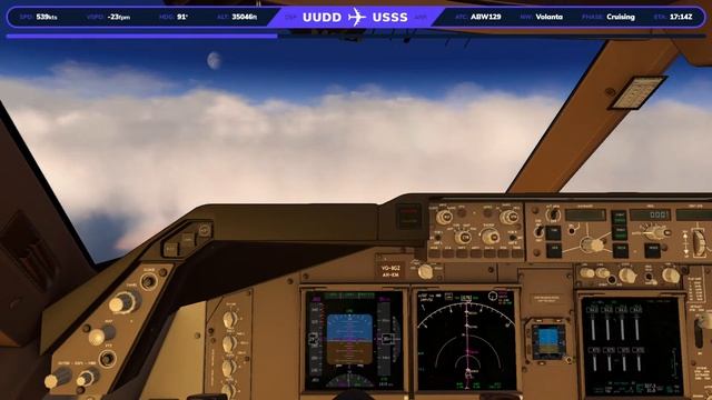 Домодедово UUDD - Екатеринбург USSS Boeing B747-8F AirBridgeCargo XP11 VATSIM смотреть онлайн