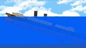 The first Lusitania model - Floating Sandbox