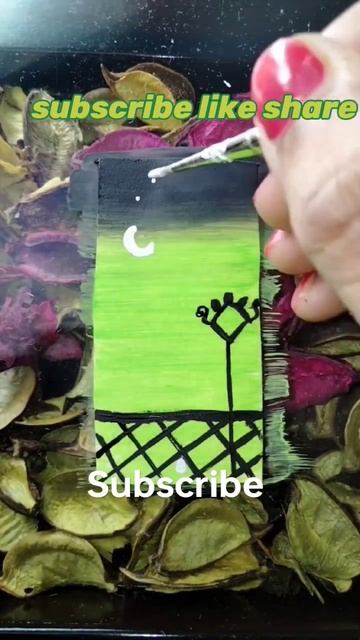 poster colour/beautiful night#moonlight painting tutorial video for beginners#shorts #viralvideo ar