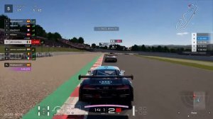 Gran Turismo™SPORT - Barcelona - Audi R8 LMS 15' (P2 down to P3, great battle but mic audio bug)