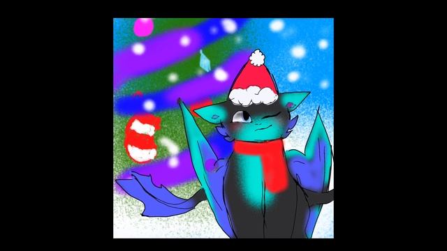 Новогодний арт для Mangli Vich/ Art for Mangli Vich ( можете прочитать описание) смотреть онлайн