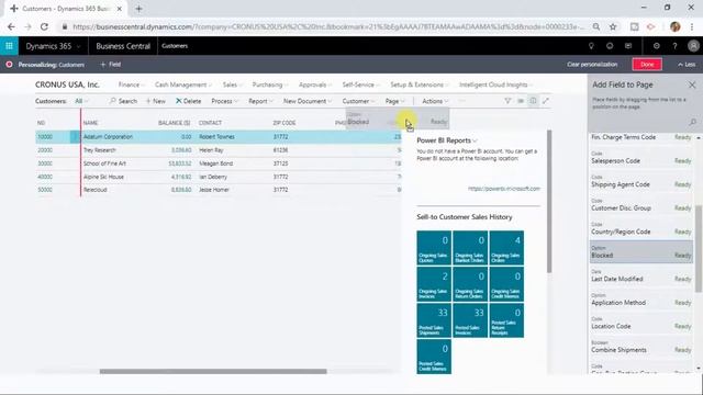 Personalize Pages in Dynamics 365 Business Central by Dynamix Academy