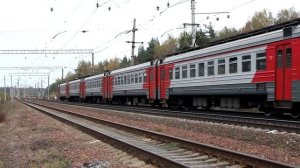 Поезда на Горьковском ходу. Часть 2. Золотая осень, большое разнообразие поездов