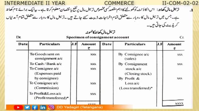 2nd  Inter Commerce || Consignment || Intermediate Education || November 06, 2020