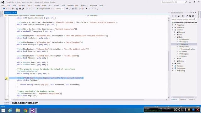 Code Effects business rules engine ASP.NET integration