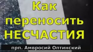 Как  переносить НЕСЧАСТИЯ  прп  Амвросий Оптинский