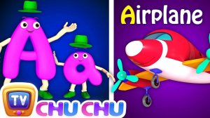 Phonics Song 2 with TWO Words in 3D - A For Airplane - ABC Alphabet Songs with Sounds for Children