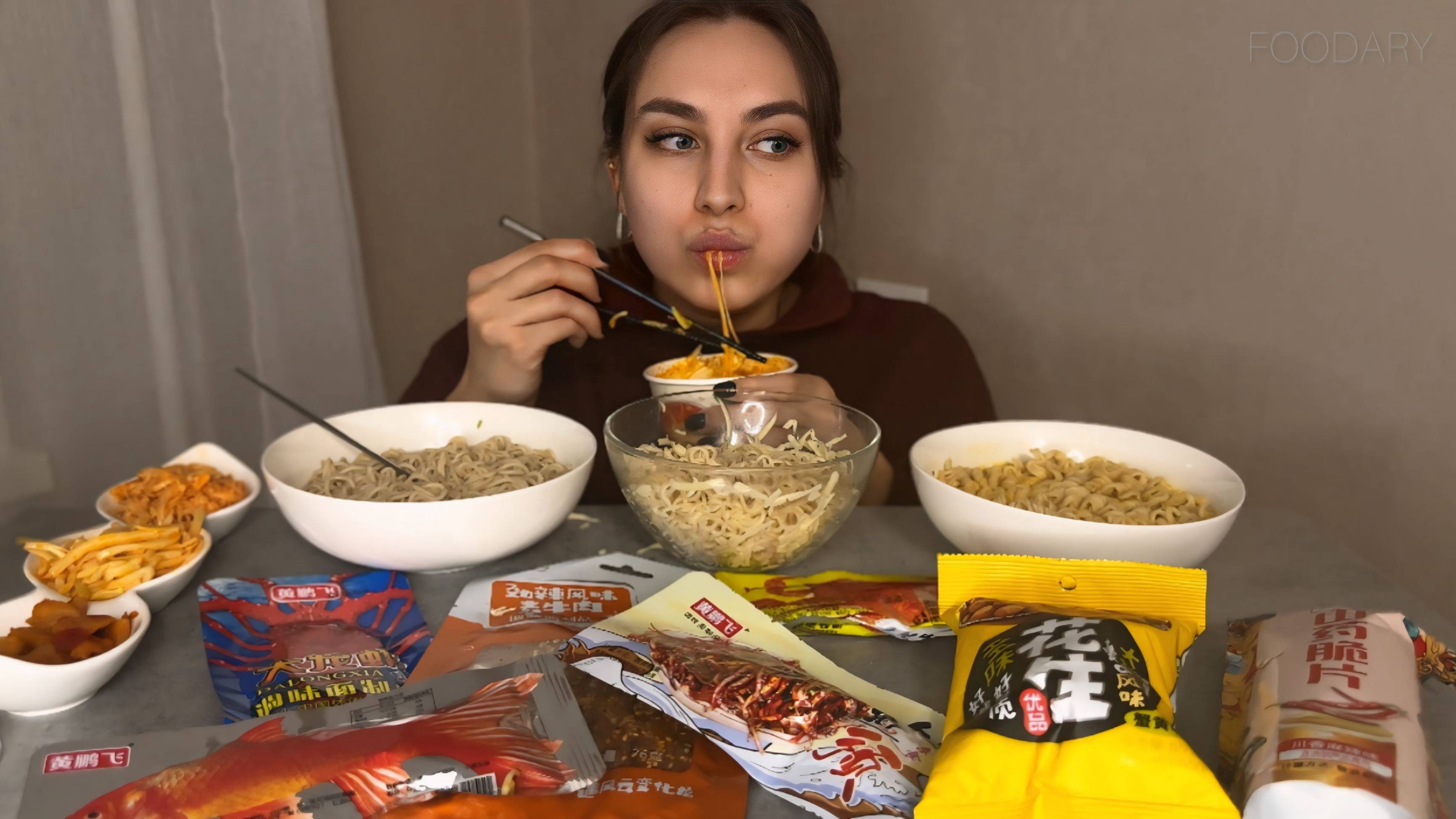 MUKBANG | АЗИАТСКАЯ ЕДА - ДЕГУСТАЦИЯ | ТОКПОККИ ЛАПША ЗАКУСКИ |