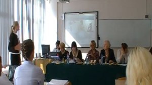 Защита дипломов. Выступает Валерия Муханова.1/