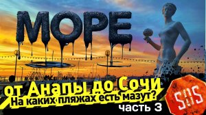 МОРЕ от АНАПЫ до СОЧИ - На каких пляжах есть мазут? Новороссийск и Геленджик