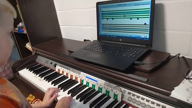 Учимся читать ноты с программой софт, Денис, 7 лет смотреть онлайн
