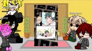 Mha React To Fem Deku( first reaction vid)