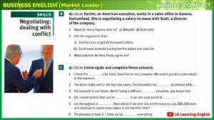 Market Leader Pre-intermediate | Unit 11: CONFLICT | Business English | Tiếng Anh Thương Mại