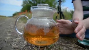 лето, маки, чай.