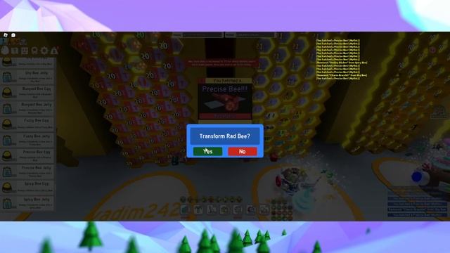 🐝🎄73 PRECISE BEE СИМУЛЯТОР ПЧЕЛОВОДА ОБНОВЛЕНИЕ BEESMAS BEE SWARM SIMULATOR PART 2 TEST REALM 75 BE
