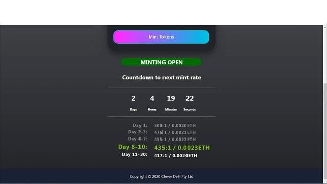 🔥 CLEVER DEFI  👉 Чеканка Токенов ! Кто хочет купить до листинга на Uniswap !?