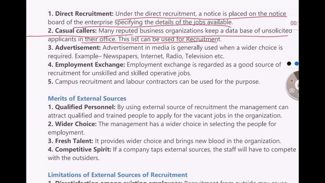 Internal Resources of Recruitment | Class 12 Business Studies | The Doon Grammar School