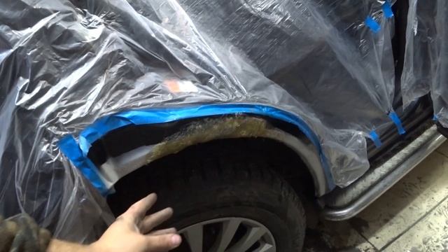Бюджетный ремонт задних арок Suzuki Grand Vitara. первый клиентский автомобиль на покраску смотреть онлайн