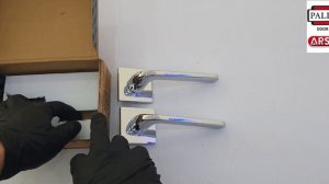 Palidore A521PC Хром Ручка дверная межкомнатная на квадратной накладке