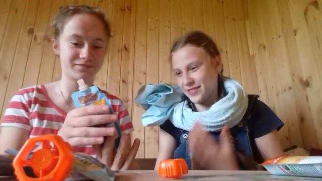 ЧЕЛЕНДЖ с фруктовым пюре///Видео с подружкой