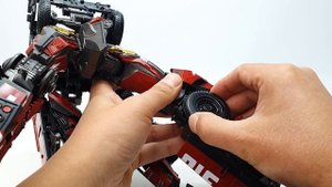Transformers KO Over Sized Sentinel Prime BMB OV 01 Rosenbauer Firetruck Vehicle Robot Toys