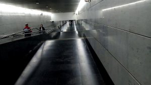 Вход номер 3 на станцию метро Аэропорт Внуково в Москве // 26 октября 2024 года