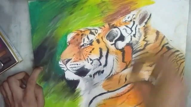 Save tiger poster drawing with slogans || Tiger drawing. || poster on save tigers ||