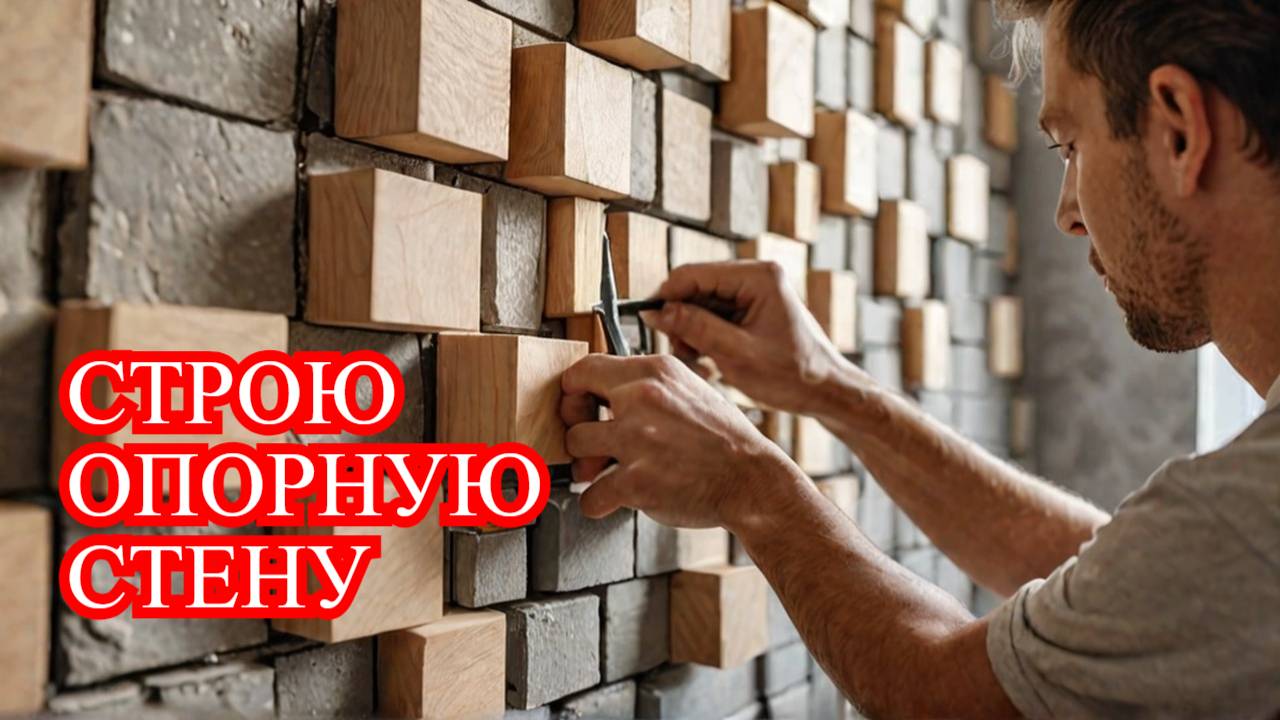 ПОДГОТОВКА К УСТАНОВКЕ БЛОКОВ ПОД ОПОРНУЮ СТЕНУ #доммечты #домснуля #строительстводома #строюдом