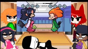 fnf reaction Pico's Day Rumble Week VS Tankman, Nene, Darnell & Cassandra