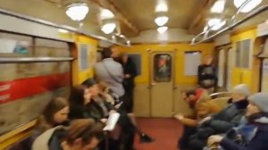 Кировско-Выборгская линия. Вагон типа Ем 3877 (с линкрустом) + перегонка на МПЛ