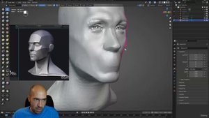 5. Making a head over the skull