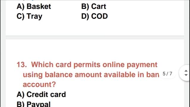 E-Commerce MCQ | question answer bank objective type for interview and exam with pdf free download