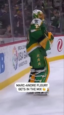 Marc-André Fleury Gets Punched In The Face