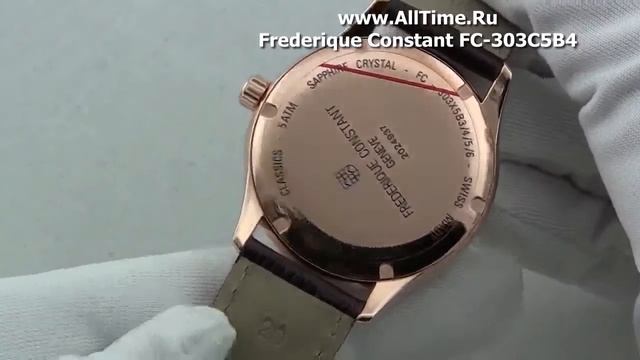 Мужские наручные швейцарские часы Frederique Constant FC-303C5B4 смотреть онлайн