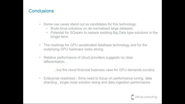 Webinar: Citihub's Tim Jennings Discusses GPU Accelerated Database Use Cases in Capital Markets
