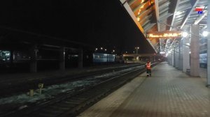 Прицепка ВБС на станции Витебск: ТЭП70-0226, ТМЭ1-018 | TEP70-0226, TME1-018, Vitebsk station