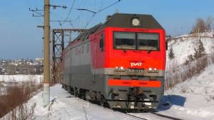 2ЭС6-1269 "Синара" с приветливой бригадой следует резервом