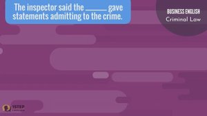 Business English: Criminal Law