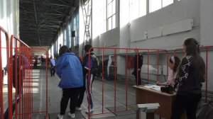 Взвешивание борцов до 74 и 97 кг.